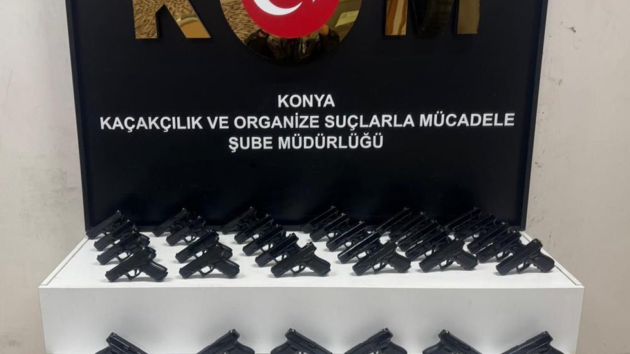 Konya'da kaçak silah operasyonları! Yüzlerce silah ve silah parçası ele geçirildi
