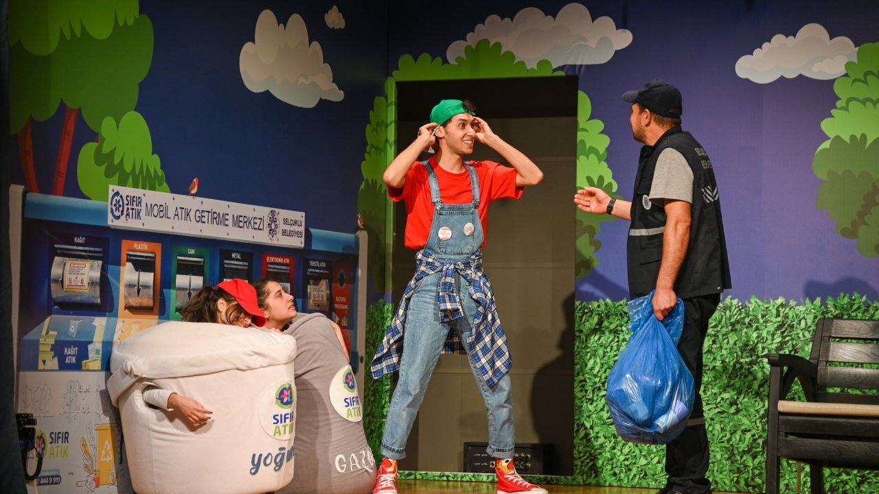 Selçuklu'da çocuklara sıfır atık bilinci tiyatro ile kazandırılıyor