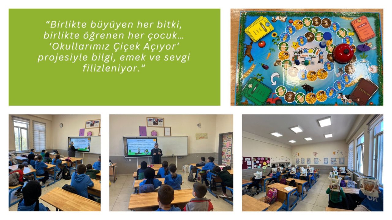 Konya’da “Okullarımız Çiçek Açıyor” projesi ile öğrenciler doğayla barışık yaşamayı öğreniyor!