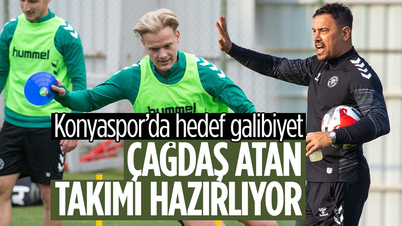 Konyaspor'da Çağdaş Atan takımı Karagümrük maçına hazırlıyor
