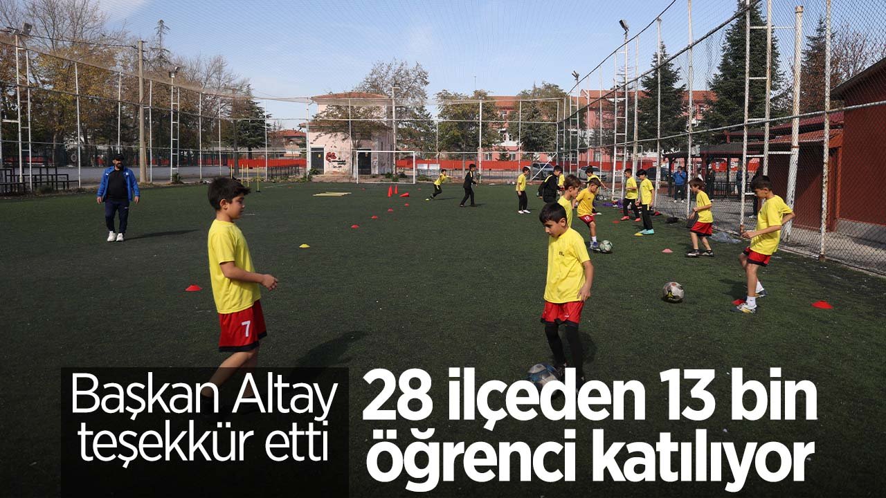 Konya Büyükşehir'in spor okullarına 28 ilçeden 13 bin öğrenci katılıyor