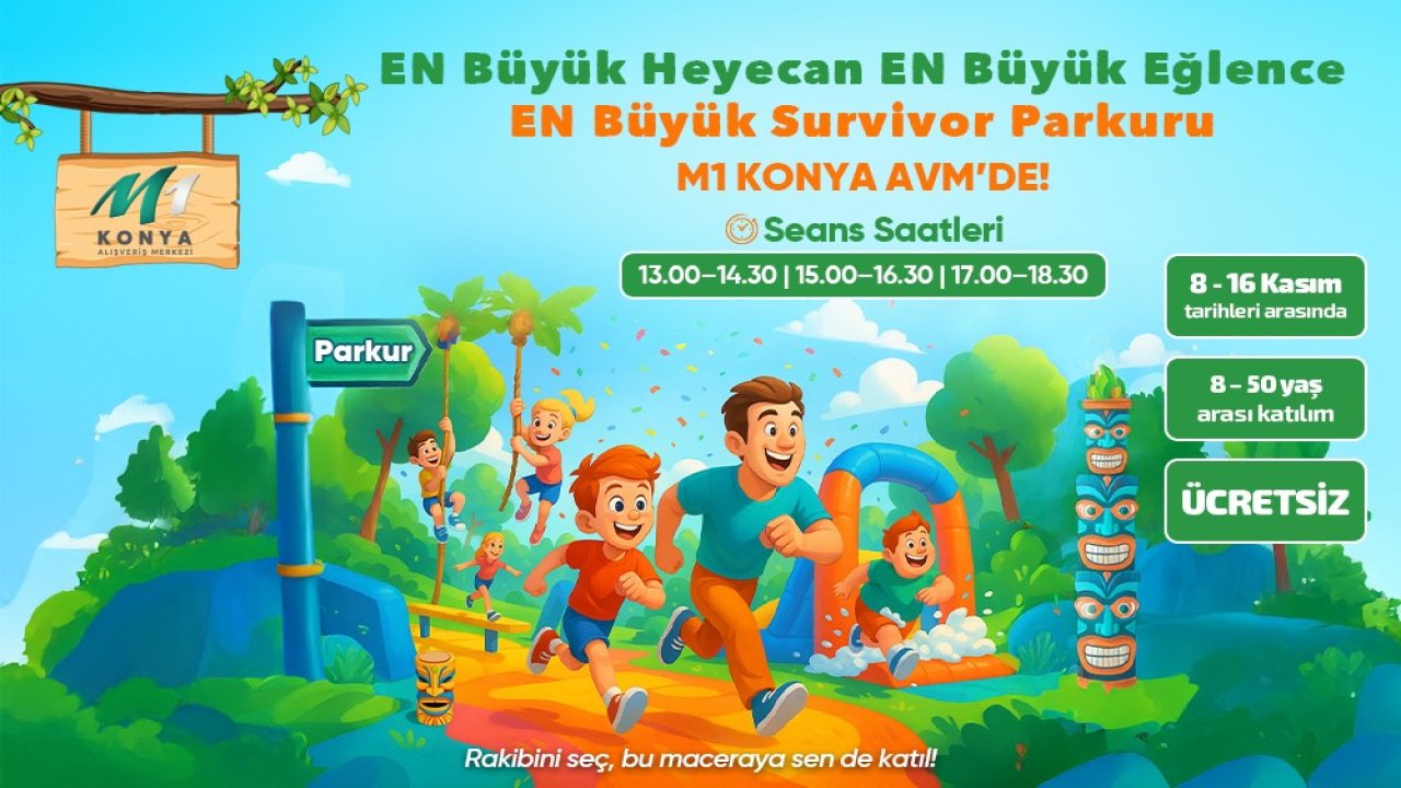 Survivor heyecanı M1 Konya AVM’de yaşanacak