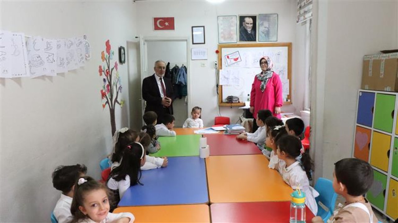 Müftü Taş, Küçüksinan 4-6 yaş Kur’an Kursunu ziyaret etti!