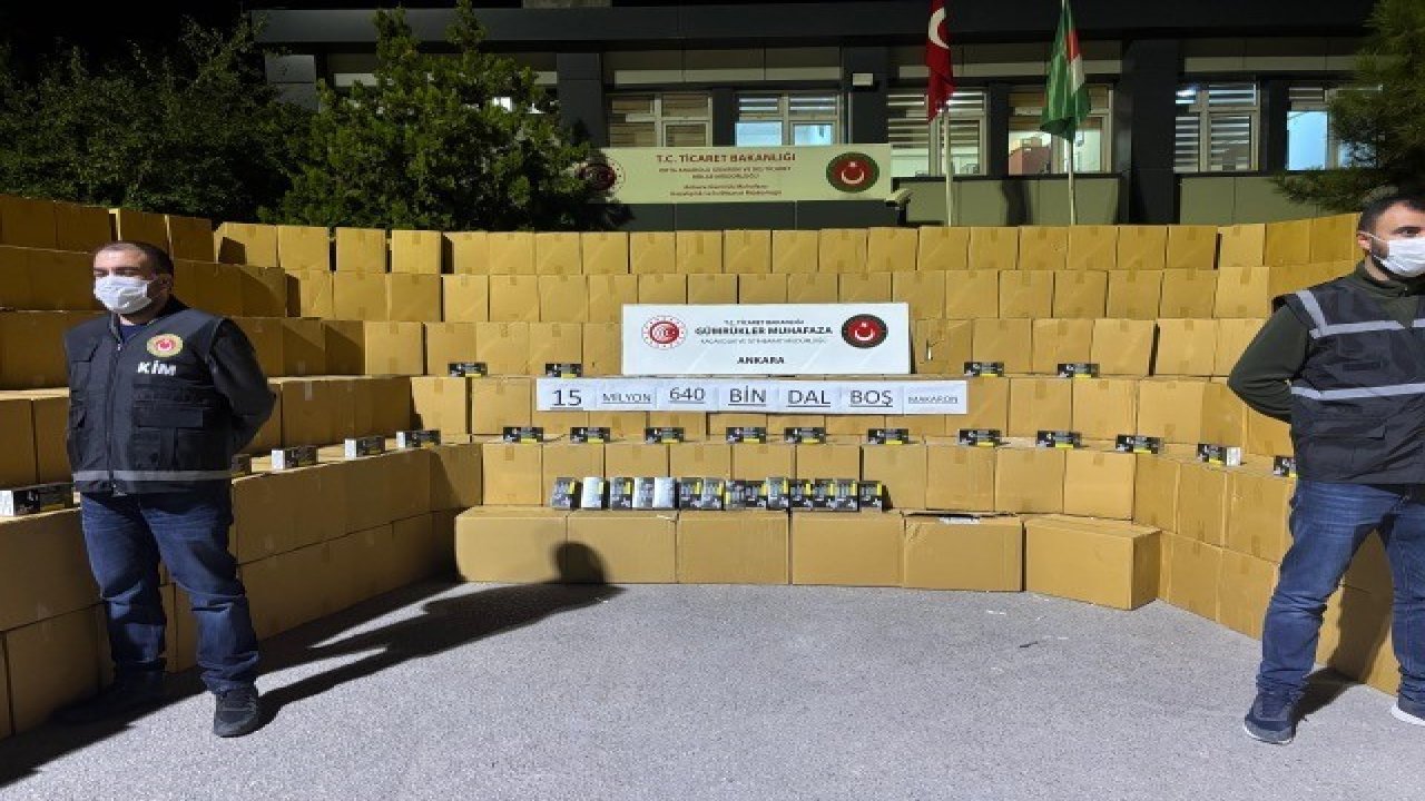 274 milyon TL’yi aşan makaron ve makaron üretim malzemesi ele geçirildi!