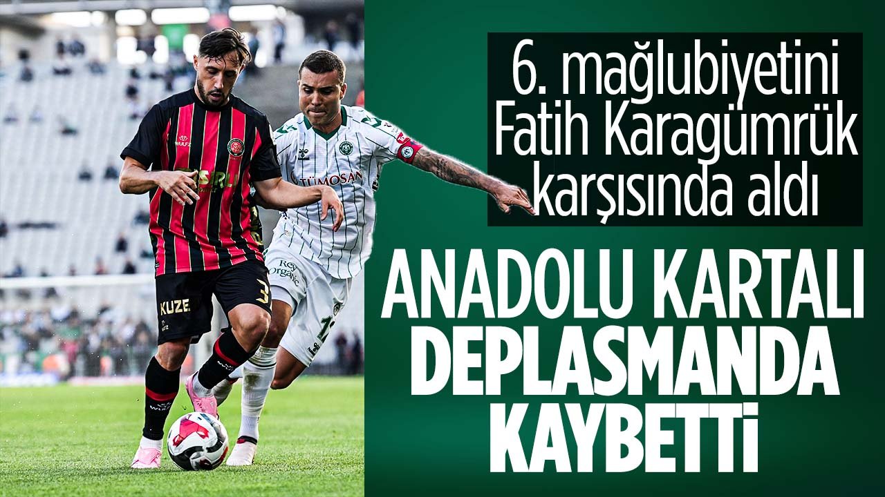 Konyaspor deplasmanda kaybetti: 6. mağlubiyetini aldı