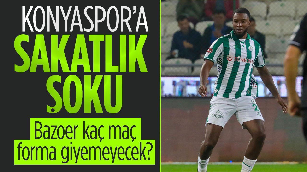 Konyaspor'a sakatlık şoku: Bazoer kaç maç sahalardan uzak kalacak?