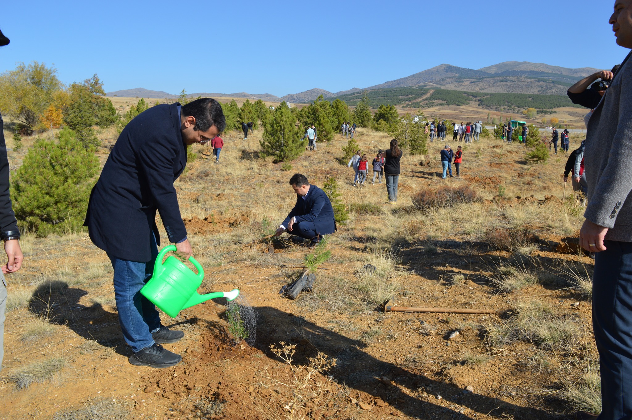 Hüyük'te hatıra ormanına fidan dikildi