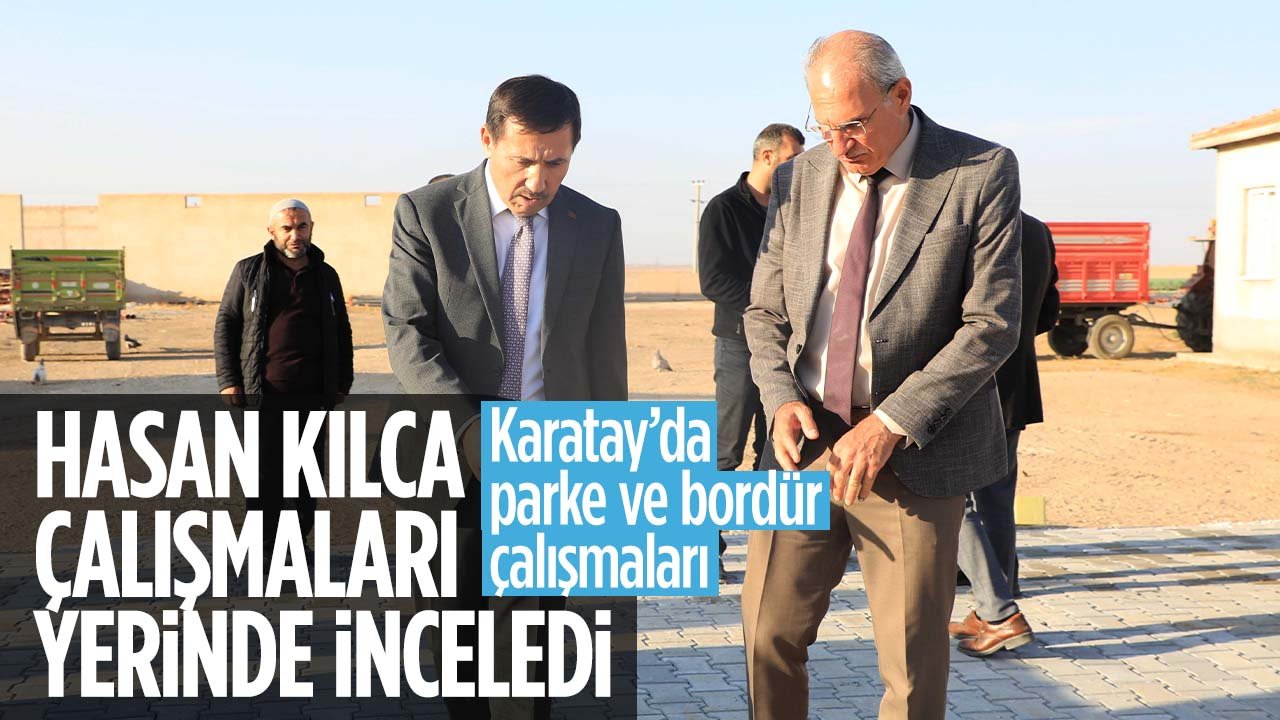 245 bin metrekare parke ve 80 bin metretül: Karatay'da parke ve bordür çalışmaları sürüyor