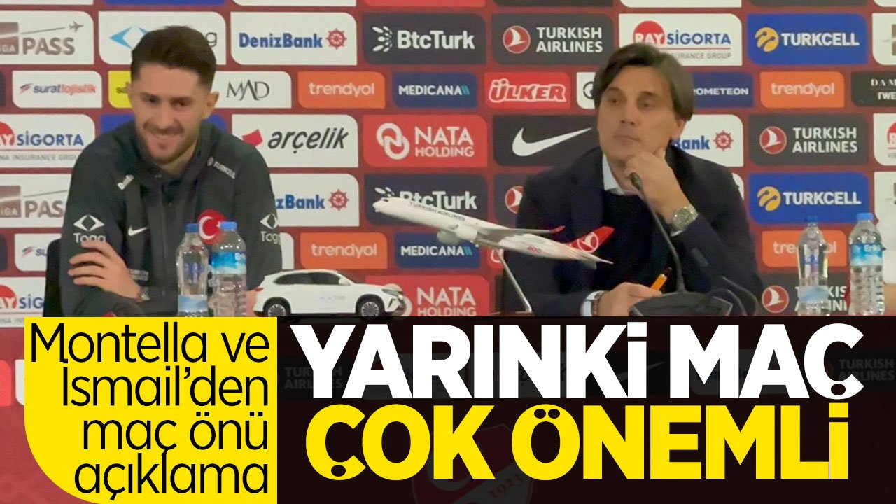 A Milli Futbol Takımı Teknik Direktörü Vincenzo Montella: "Yarınki maç çok önemli"