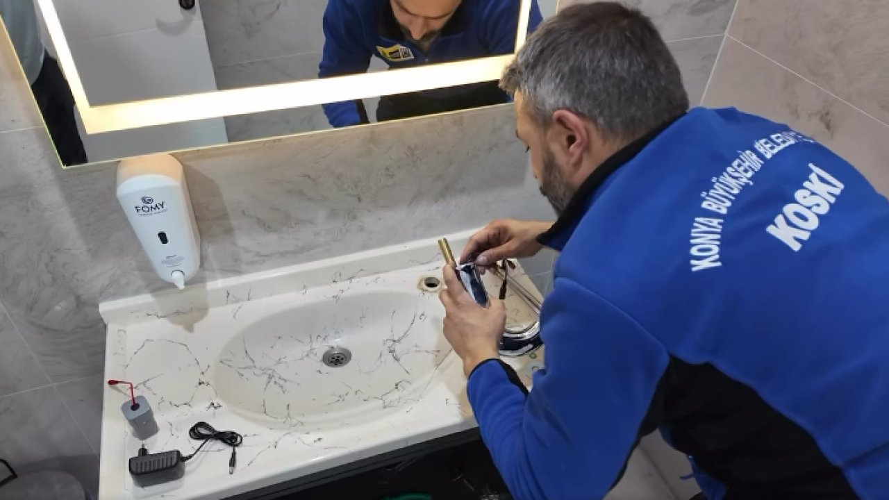 Konya’da büyük tasarruf hamlesi: Belediyenin tüm hizmet binalarında fotoselli musluk dönemi başladı