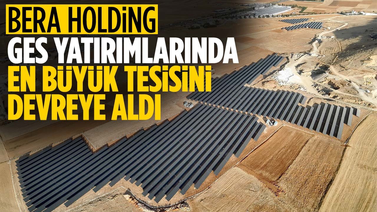 Konya merkezli holding GES yatırımlarında en büyük tesisini devreye aldı