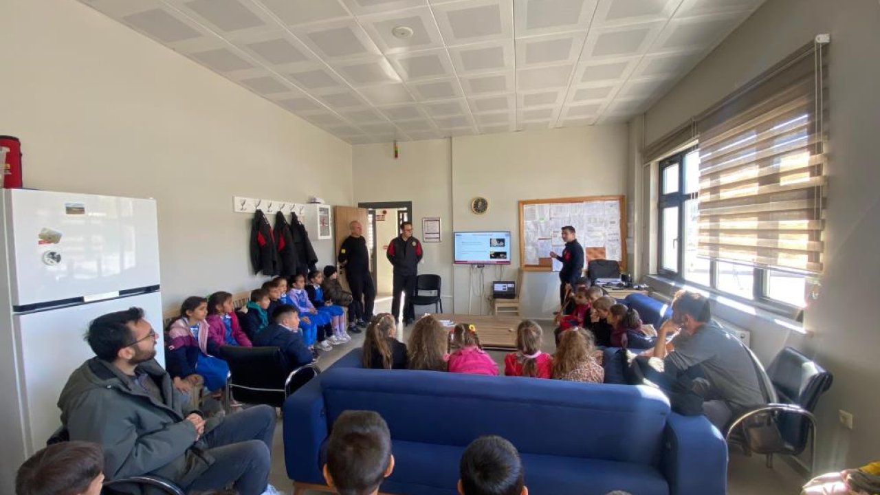 Konya'da küçük öğrencilere 'Afet ve Yangın Farkındalığı' eğitimi!