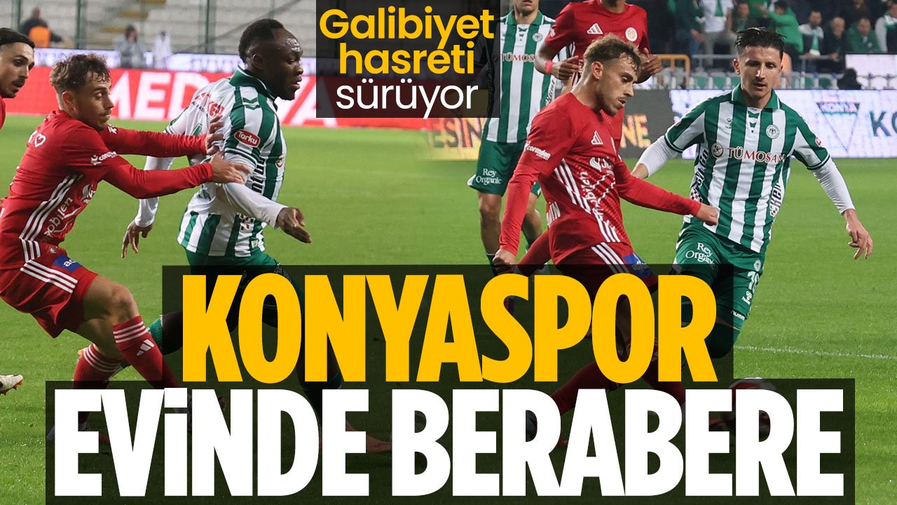 Konyaspor'da galibiyet hasreti sürüyor: Evinde Antalyaspor ile berabere kaldı