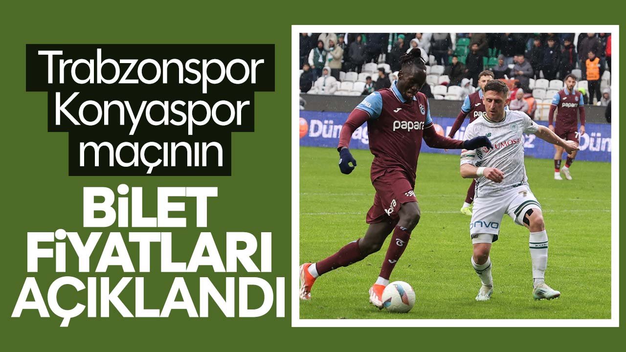 Trabzonspor - Konyaspor maçının bilet fiyatları belli oldu