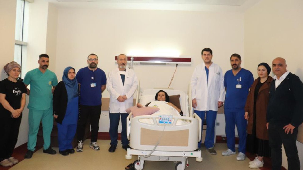 80 kiloluk kadın 15 kilo tümörle yaşıyordu! Ameliyattan sonra hayata yeniden başladı