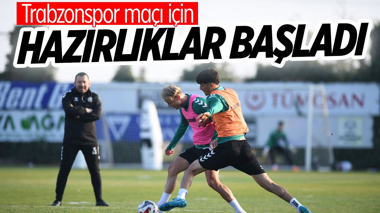 Konyaspor'da Trabzonspor maçının hazırlıkları başladı