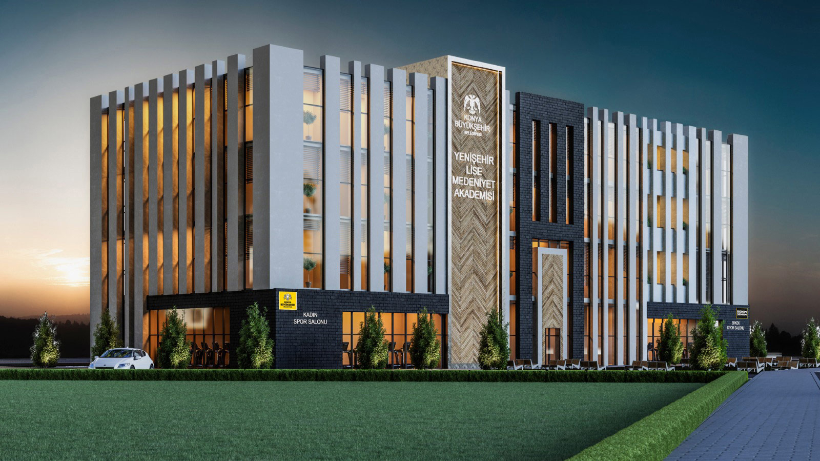 Başkan Altay Yenişehir Sosyal Tesisi ve Lise Medeniyet Akademisi İnşaatını İnceledi