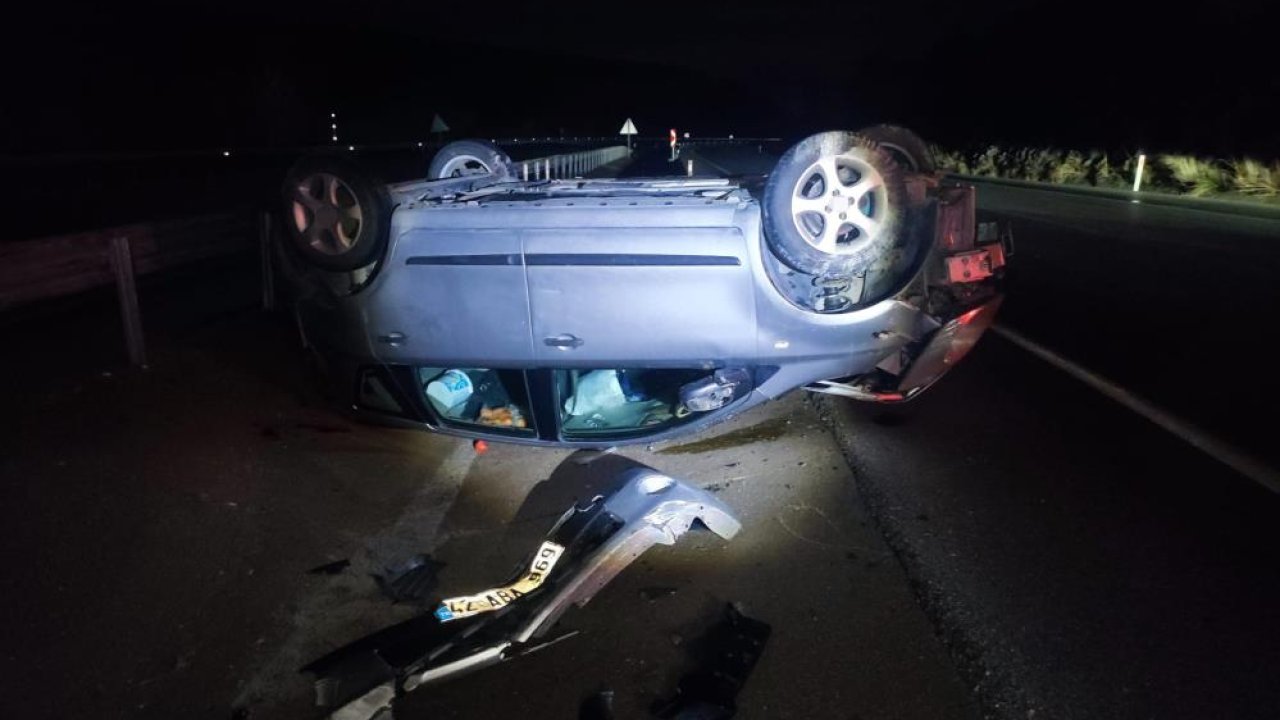 Konya'da yağış kazaları beraberinde getirdi! 5 ayrı kaza! 10 yaralı!