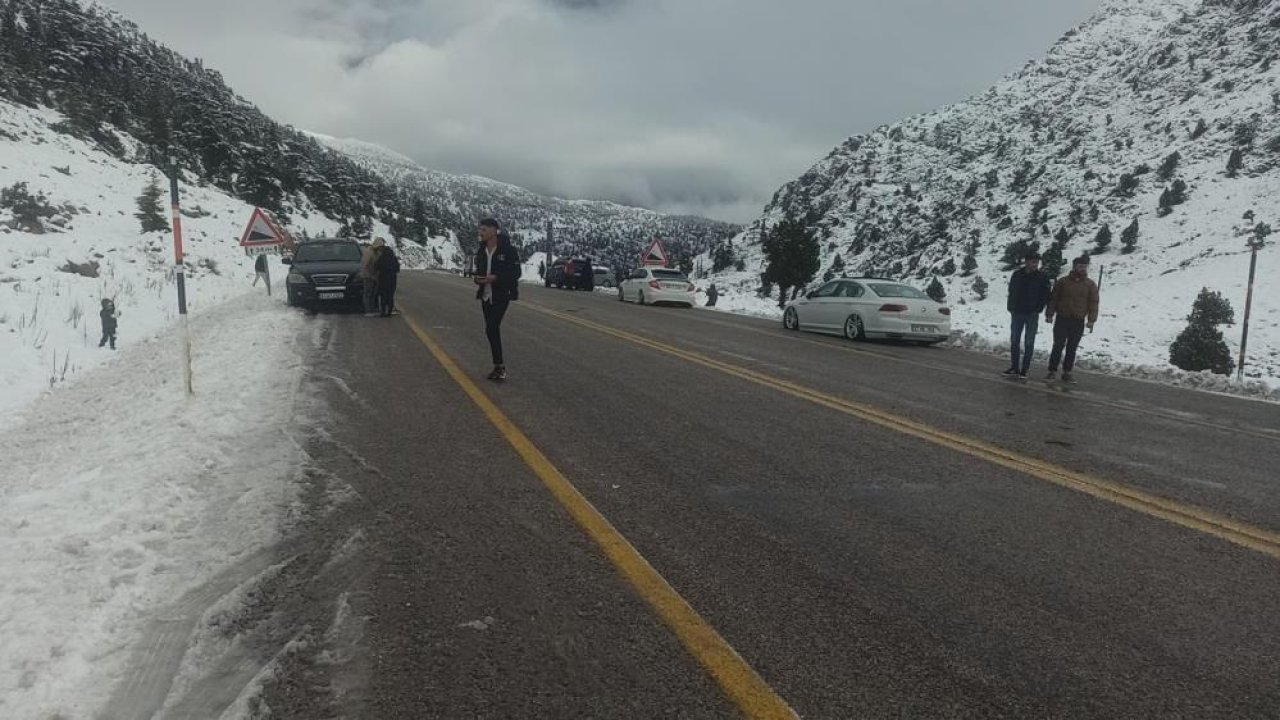 Konya’da mevsimin ilk karı Alacabel’i hareketlendirdi