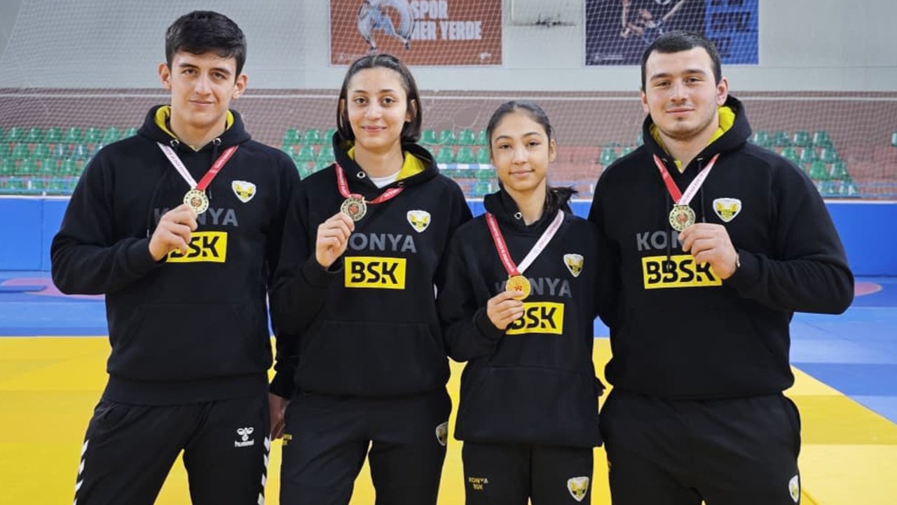 Konya Büyükşehir Belediyespor’dan Judoda tarihî seri: Nevşehir müsabakalarında dört altın madalya