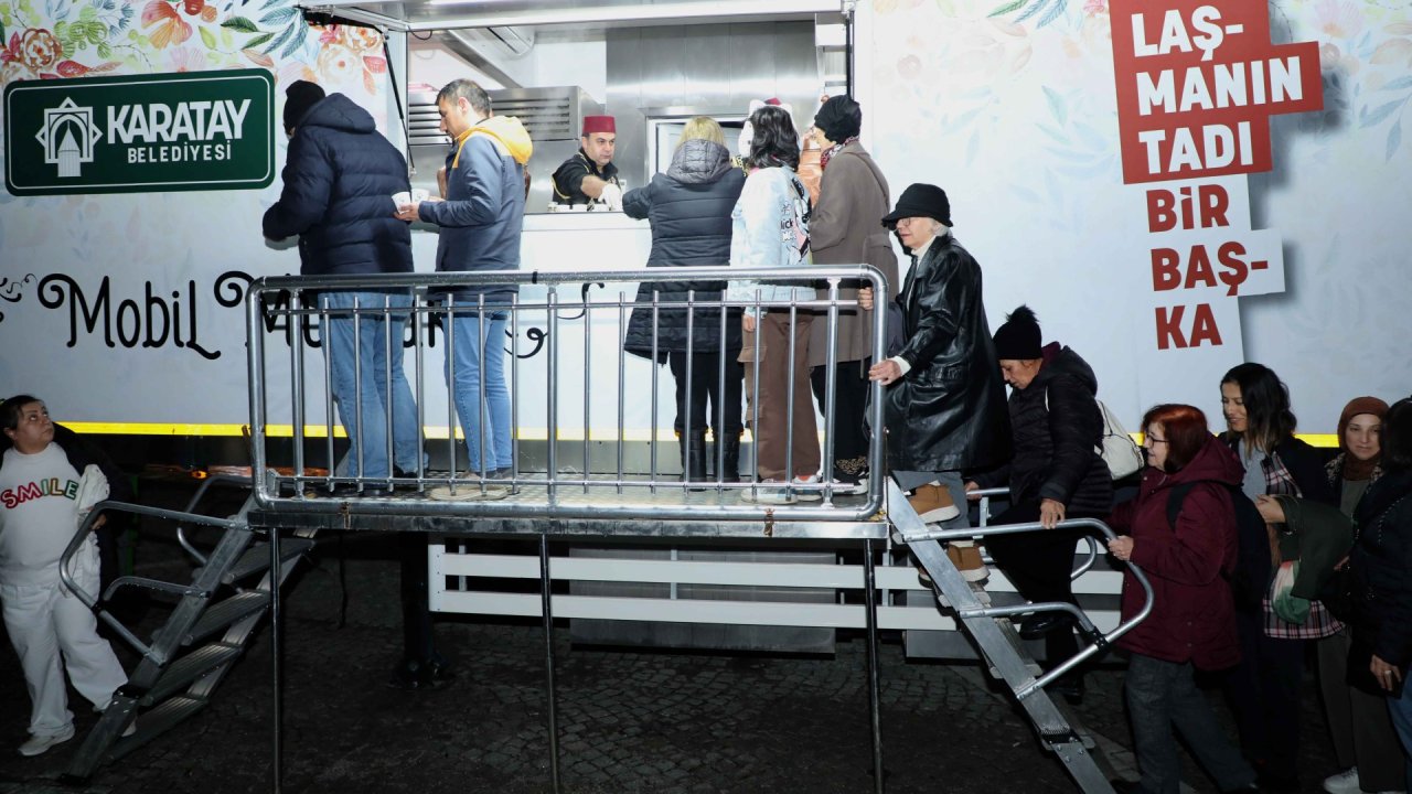 Karatay'da sahlep geleneği bu yıl da sürüyor