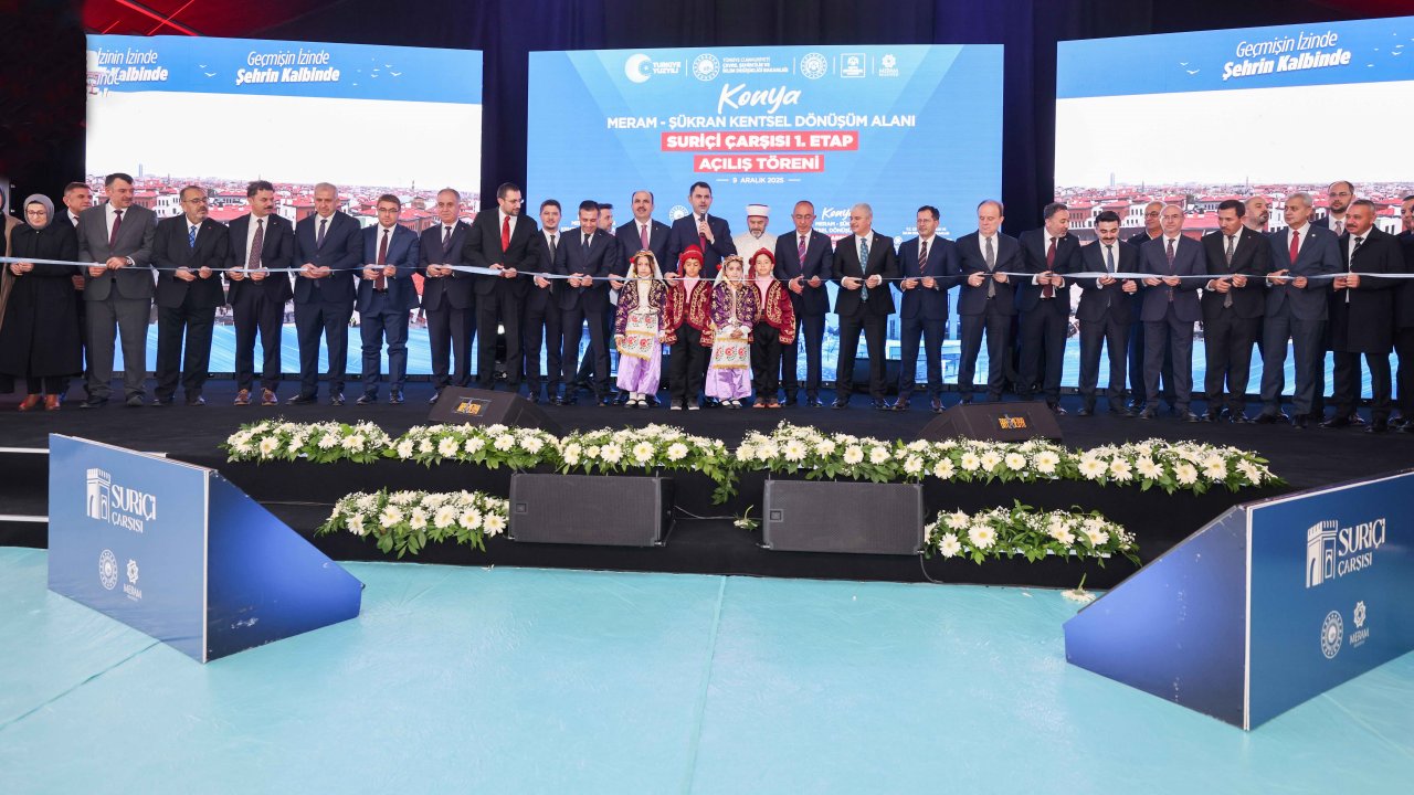 Meram'ın Dev Projesi Suriçi Çarşısı'nda üçüncü final yaşandı! Açılış Bakan Kurum'un katılımıyla yapıldı