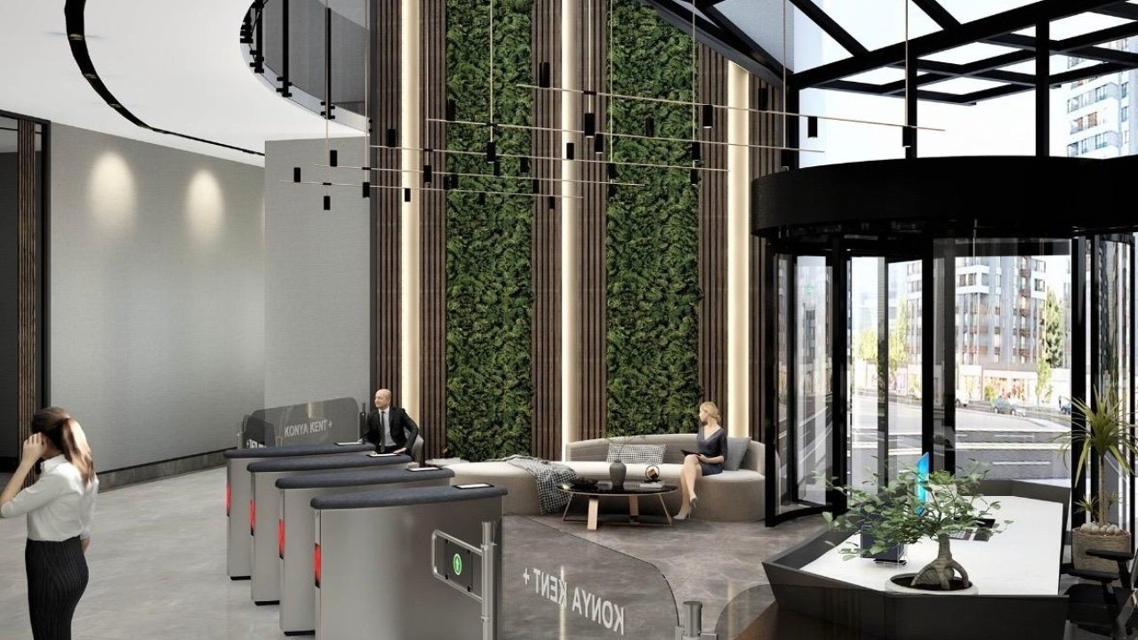 Konya'nın merkezindeki konumuyla Kentplus’ta Hemen Teslim, Prestijli Ofis–Rezidanslar Satışta