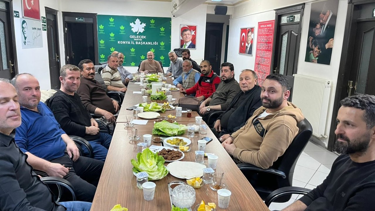 Gelecek Partisi Meram’da Erkan Akbay Dönemi başladı! Yönetim Görev Dağılımı Belli Oldu