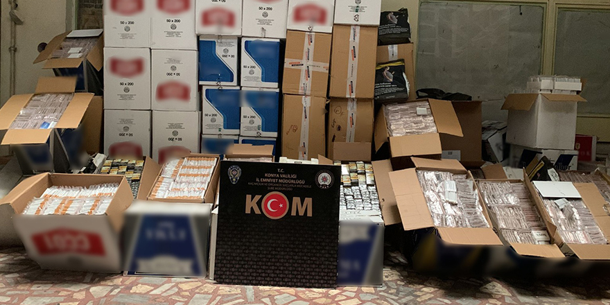 720 bin filtreli sigara kağıdı ele geçirildi