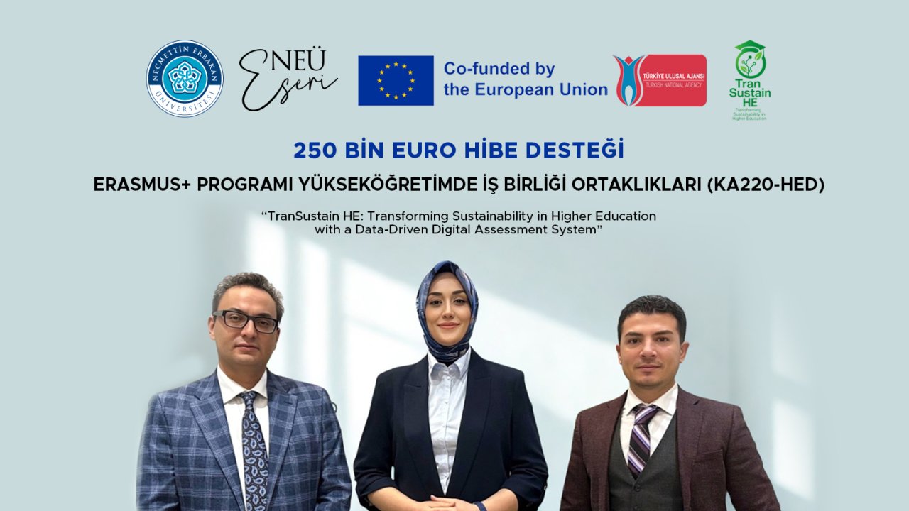 Konya'daki üniversitenin koordinasyonunda yürütülen projeye 250 bin Euro hibe desteği