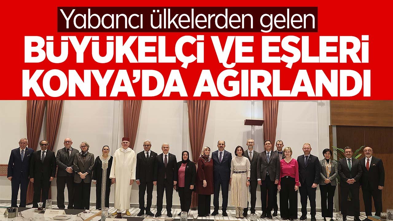 Şeb-i Arus programı için gelen büyükelçiler ve eşleri Konya'da misafir edildi