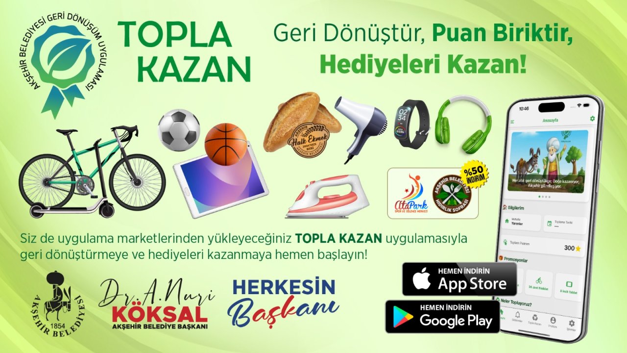 Konya’da geri dönüşümde yeni dönem: Topla Kazan!