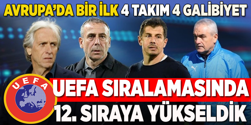 Avrupa Tarihinde Bir İlk 4 Takım 4 Galibiyet