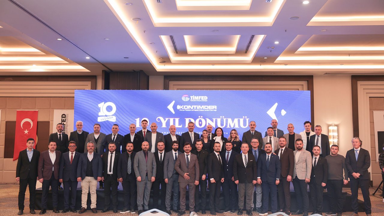 KONTİMDER 10 yaşında! Düzenlenen programla kutladılar