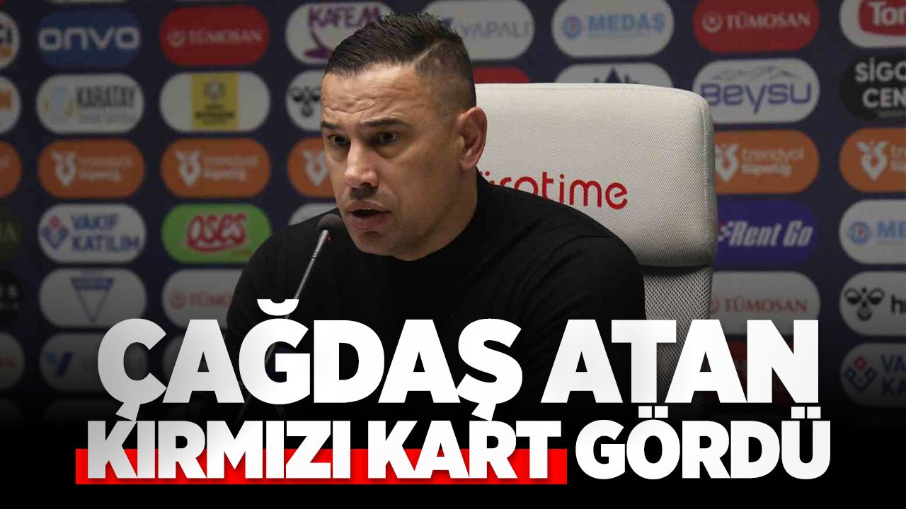 Konyaspor - Antalyaspor maçında Çağdaş Atan kırmızı kart gördü