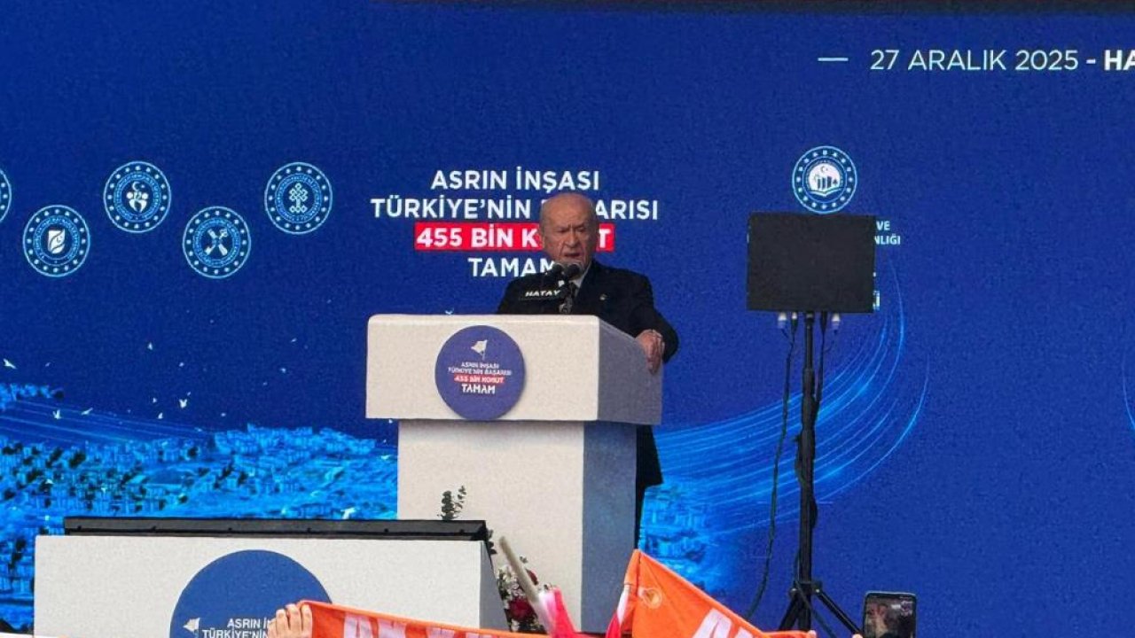 MHP Genel Başkanı Devlet Bahçeli; "Günümüzün Süleyman’ı Recep Tayyip Erdoğan, günümüzün Sinan’ı Murat Kurum’dur"