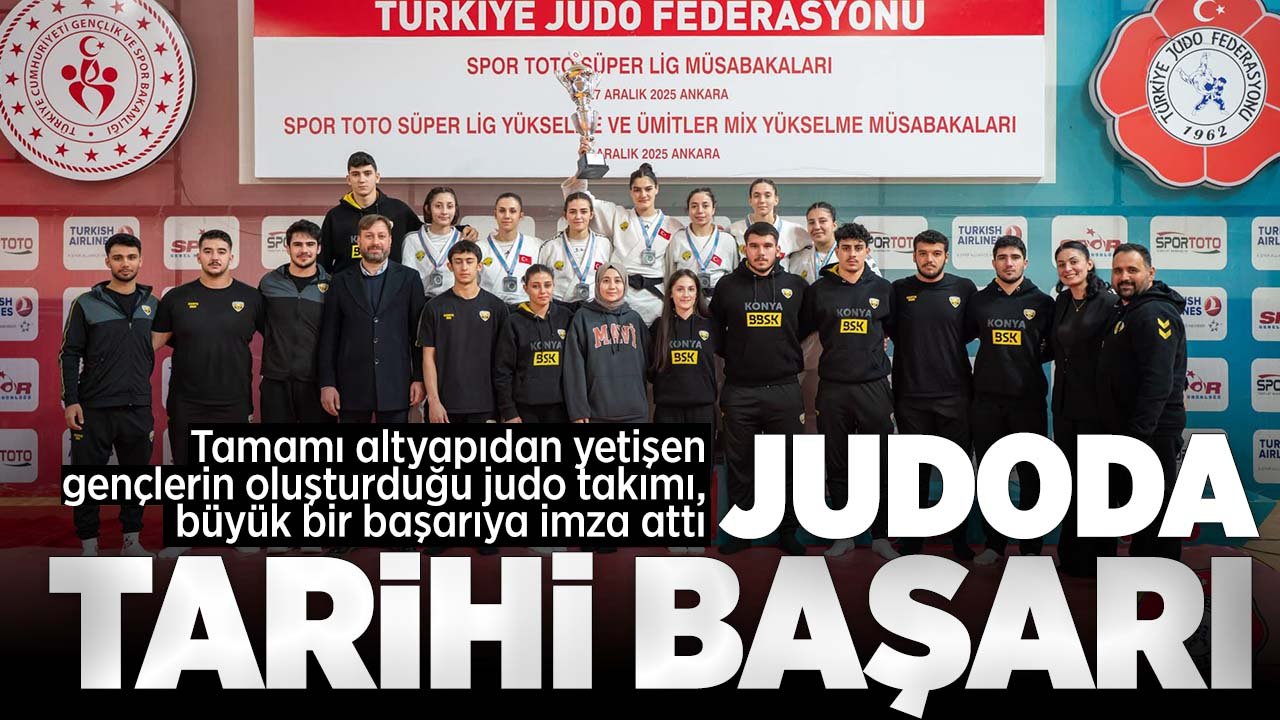 Konya BBSK'den judoda tarihi başarı