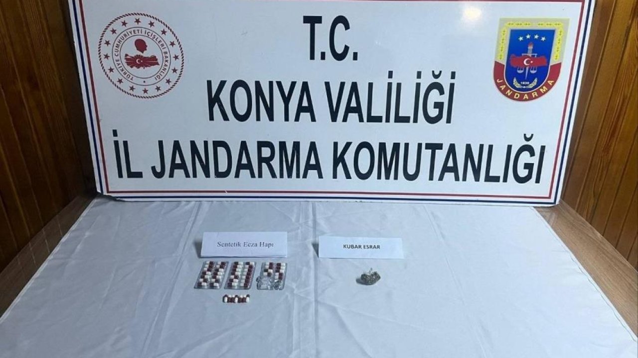 Konya’da jandarmadan uyuşturucuya geçit yok! 11 ayrı operasyonda 7 tutuklama