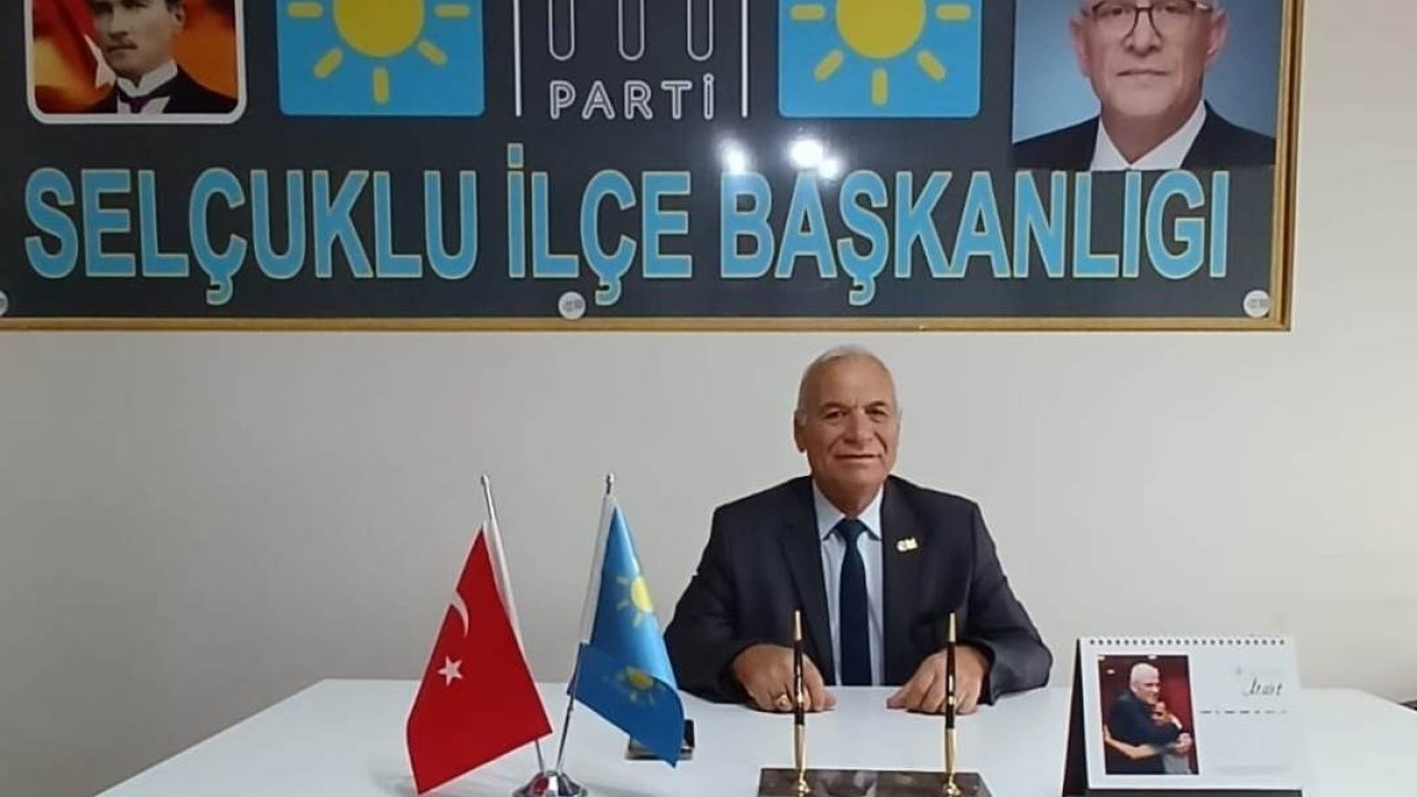 İyi Parti Selçuklu İlçe Başkanı Şenel; "Emekli sadaka değil, hakkını istiyor"
