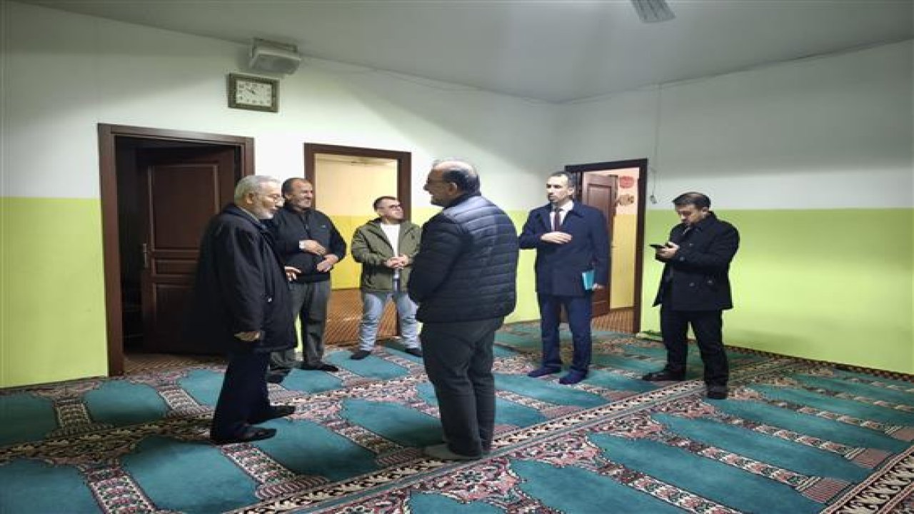 Müftü Taş, Karkent Camii altında planlanan Gençlik Merkezi alanında incelemelerde bulundu!