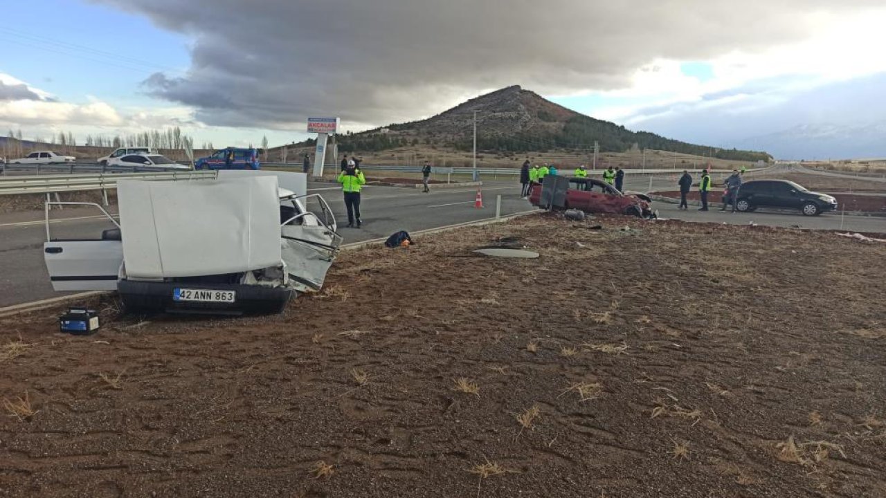 Seydişehir’de iki otomobil çarpıştı: 1 ölü, 1 yaralı