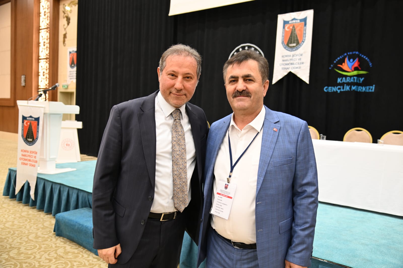 Konya Şoförler Odası'nda Ahmet Şen, büyük oy farkıyla yeniden başkan oldu