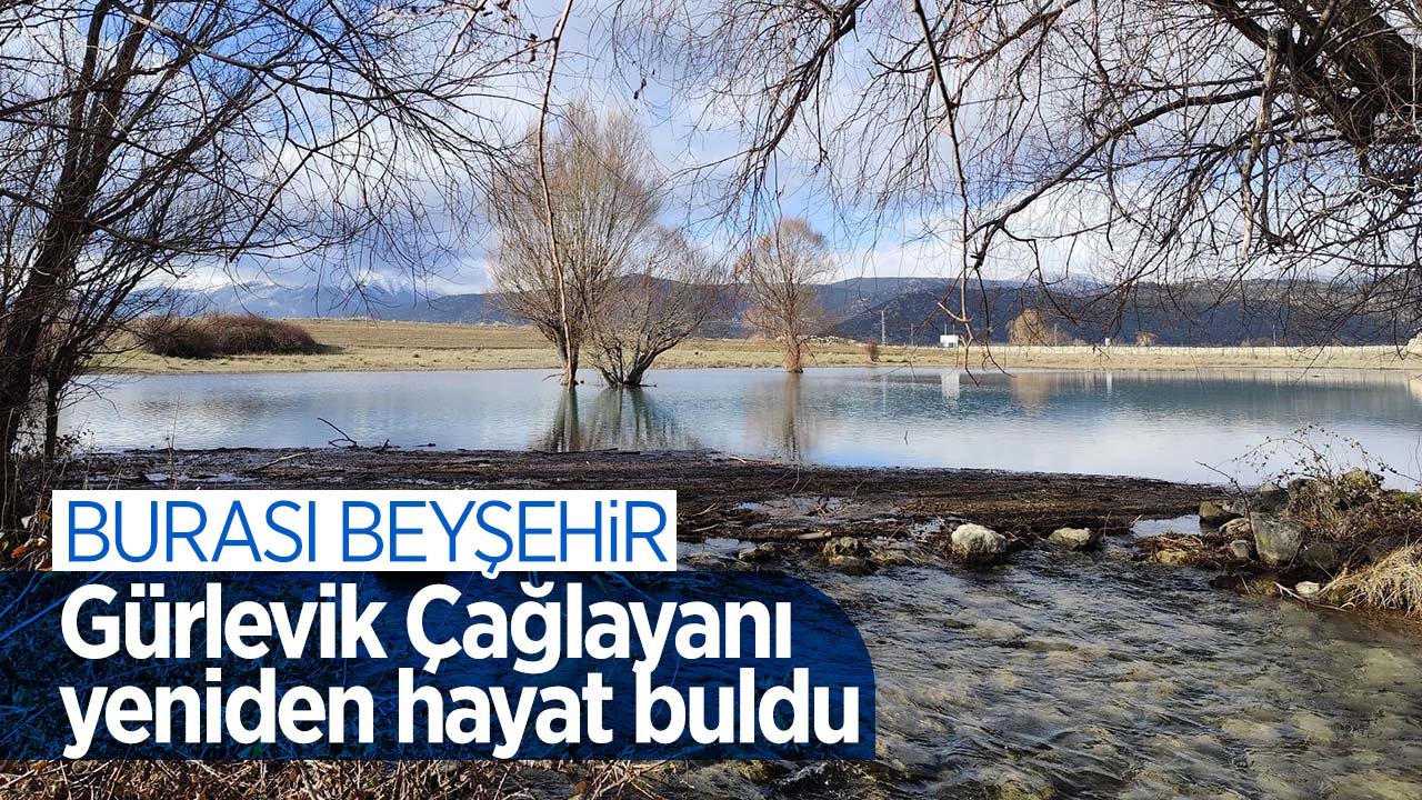 Konya'da kuruma tehlikesiyle gündeme gelen Gürlevik Çağlayanı yeniden hayat buldu