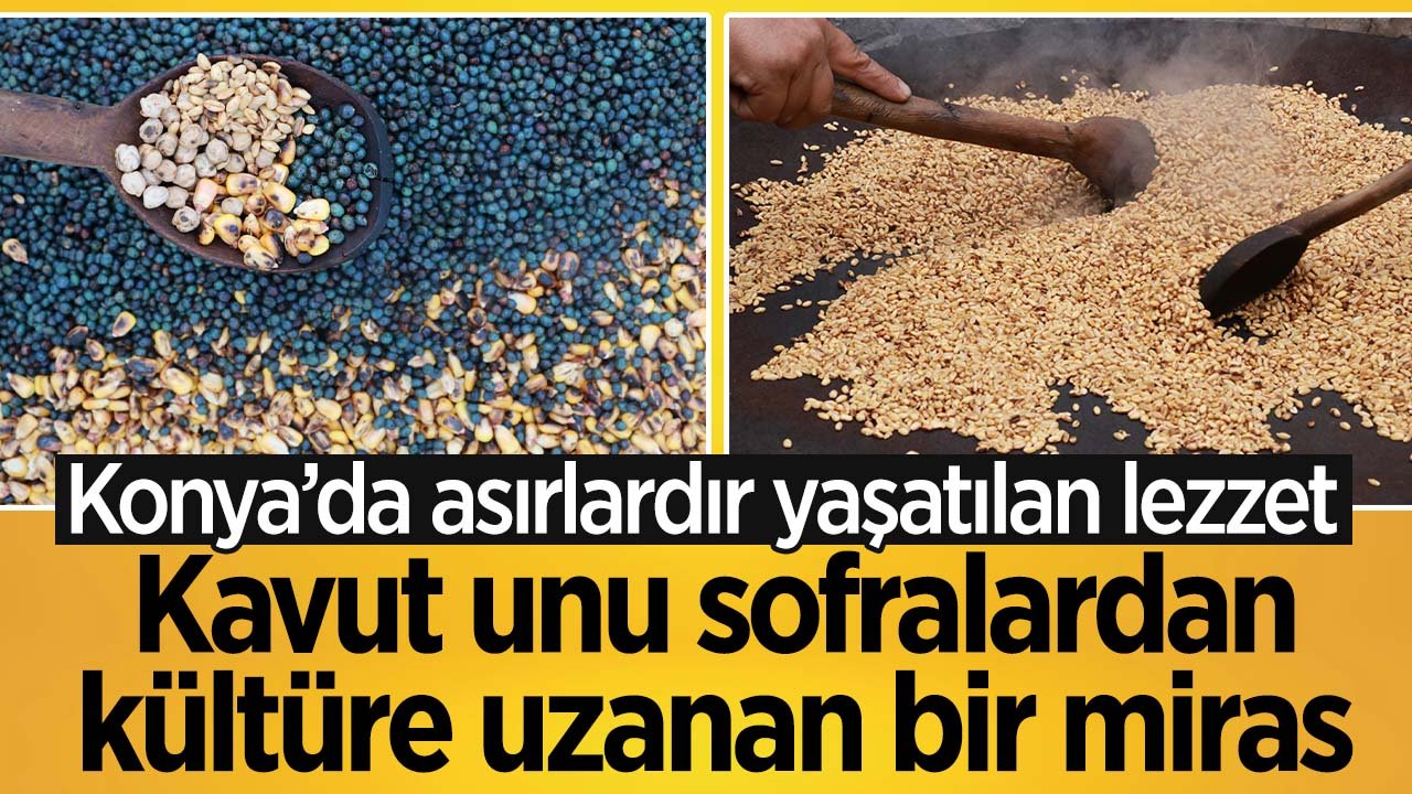 Konya'da asırlardır yaşatılan lezzet: Kavut unu sofralardan kültüre uzanan bir miras oluyor