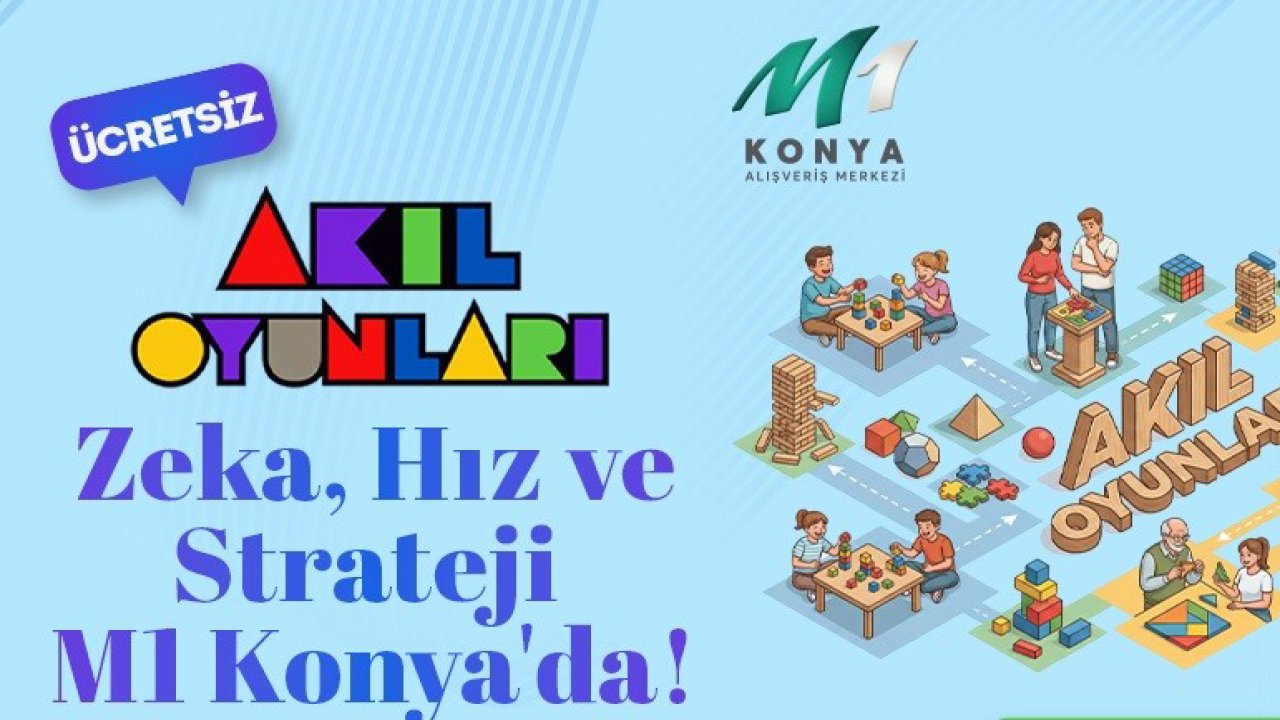 M1 Konya AVM'den sömestr döneminde ‘Akıl Oyunları' etkinliği