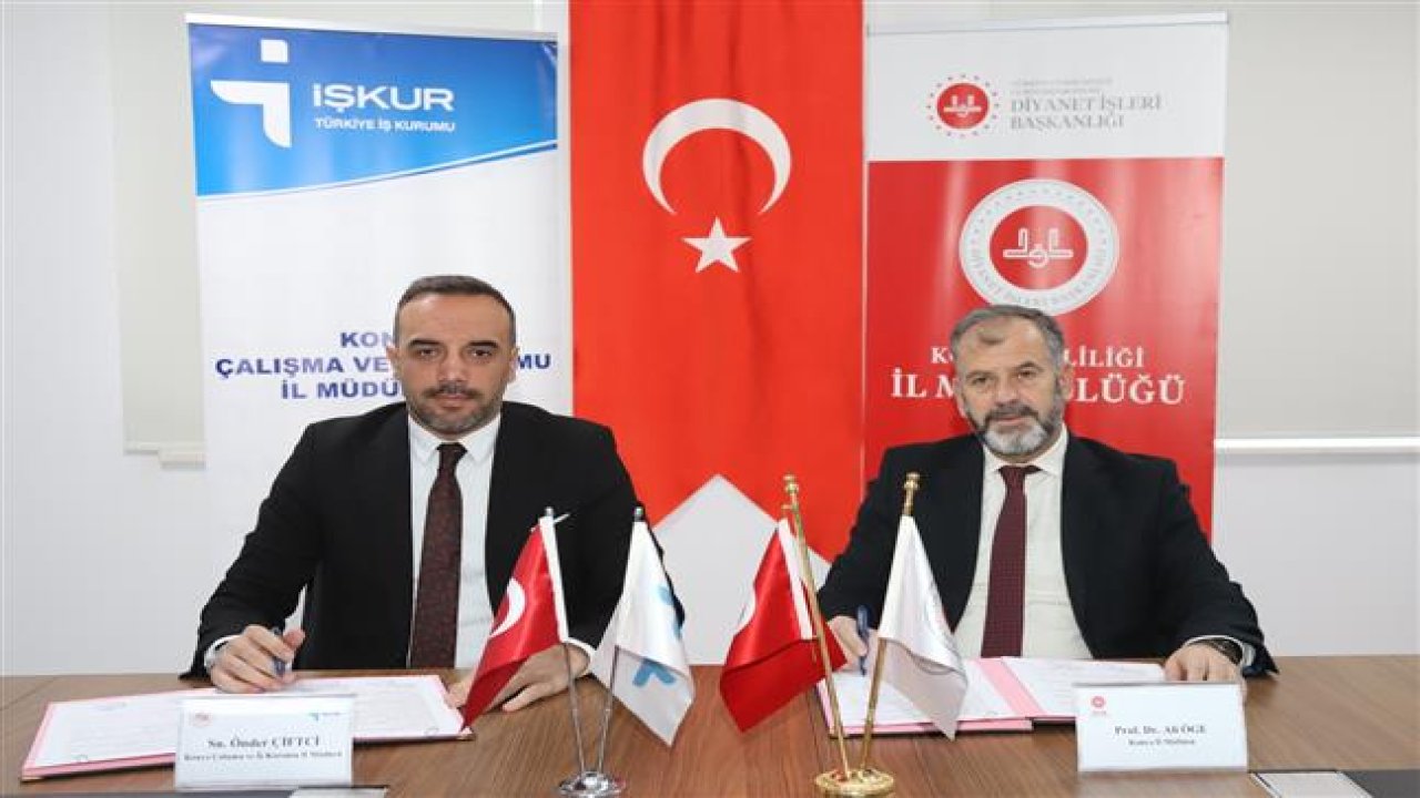 İl Müftülüğü ile İŞKUR arasında İşgücü Uyum Programı protokolü imzalandı!