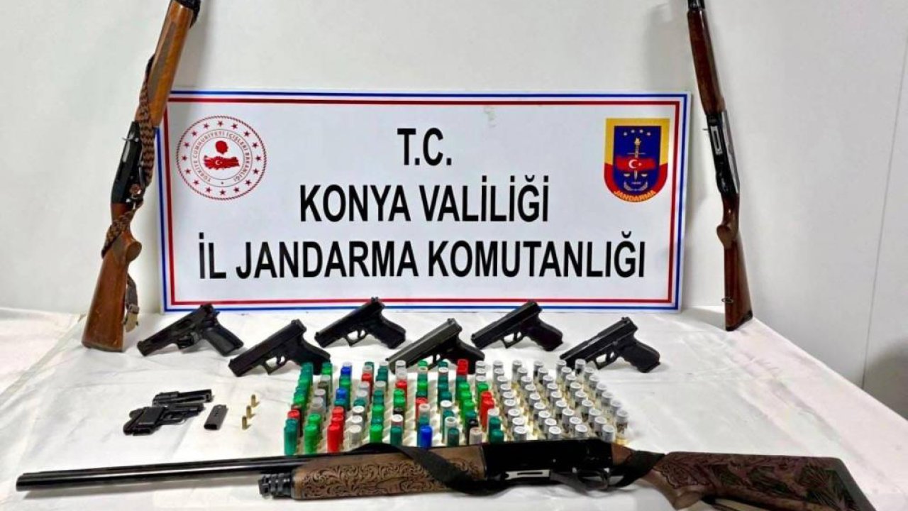 Konya’da jandarmadan silah operasyonu: 2 kişi cezaevine gönderildi
