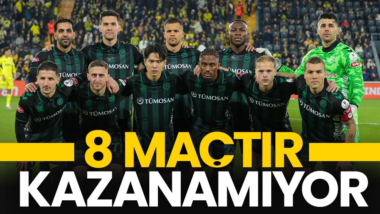 Konyaspor 8 maçtır kazanamıyor