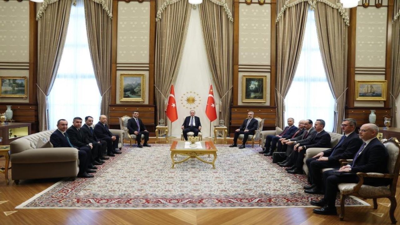 Cumhurbaşkanı Erdoğan, Özbekistan heyetini kabul etti!
