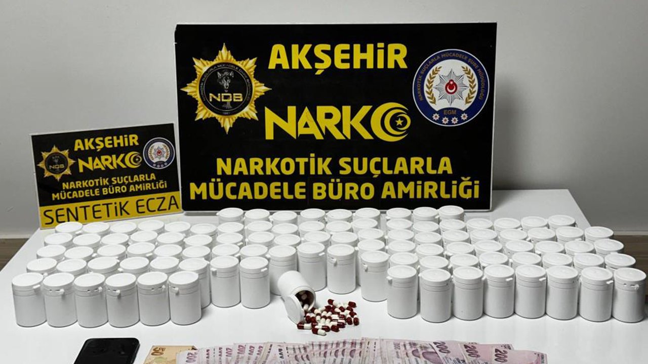Konya’da nefes kesen operasyon: Akşehir’de binlerce hap ele çeçti